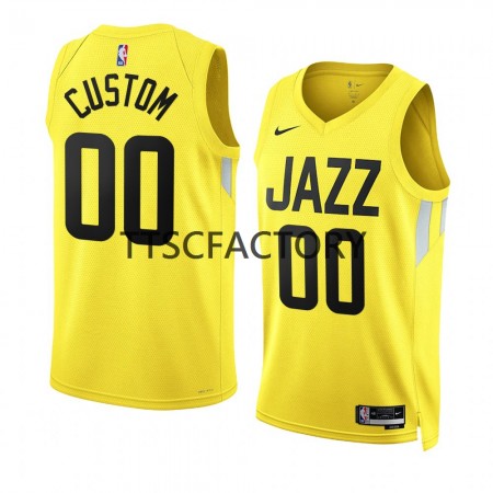 Camiseta Hombre NBA Utah Jazz Jordan Clarkson 00 Nike 2022-23 Icon Edition Amarillo Swingman